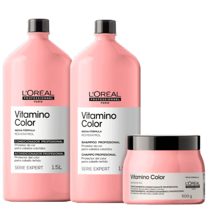 Kit L'Oréal Professionnel Serie Expert Vitamino Color Salon Trio (3 Produtos)